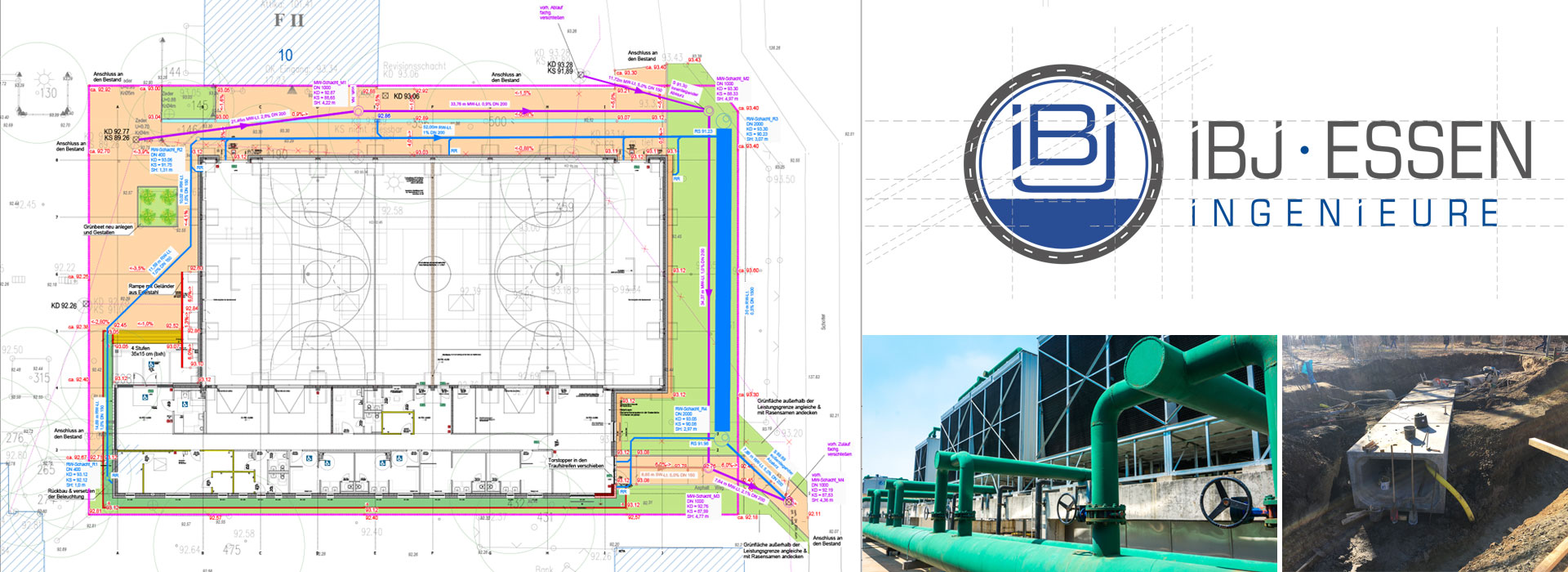 IBJ Essen Ingenieure Udo Jörißen - Entwässerungsplanung, Regenwasserbewirtschaftung, Versickerung, Rückhaltung, Fremdüberwachung, Güteschutz, Kanalbau, Planung von Grundstücksentwässerung nach DIN 1986-100, Überflutungsnachweis schadlose Entwässerung von Grundstücken, Abscheidetechnik, Beratung für Entwässerung, Gutachten IBJ Essen Ingenieure Udo Jörißen - Entwässerungsplanung, Regenwasserbewirtschaftung, Versickerung, Rückhaltung, Fremdüberwachung, Güteschutz, Kanalbau, Planung von Grundstücksentwässerung nach DIN 1986-100, Überflutungsnachweis schadlose Entwässerung von Grundstücken, Abscheidetechnik, Beratung für Entwässerung, Gutachten